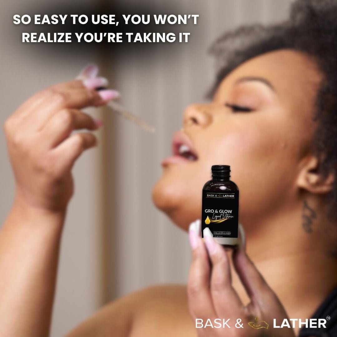 How Liquid Hair Vitamins Support Holistic Health - Bask and Lather Co