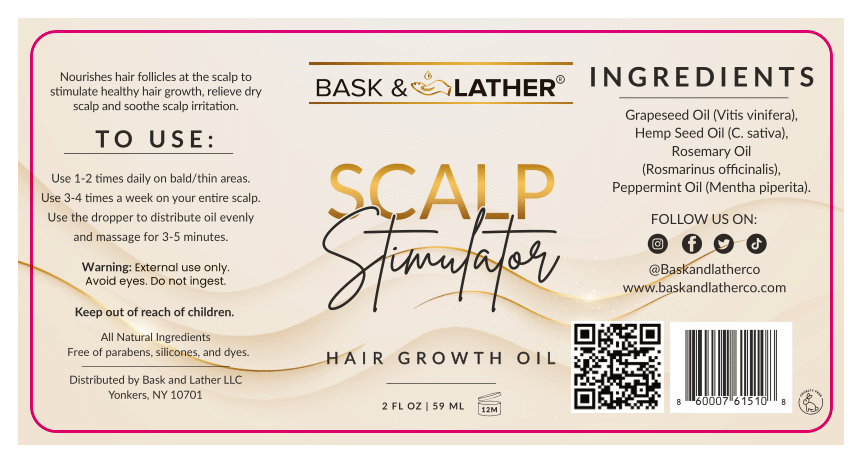 Scalp Stimulator | Hair Growth Oil - Bask and Lather Co