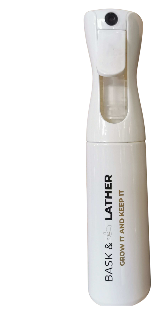 hair spray bottle - white bottle
