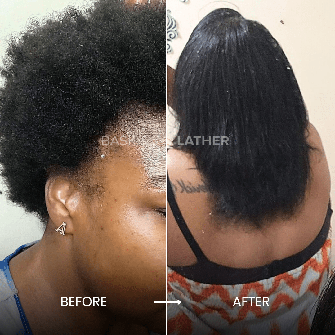 Strengthen & Replenish Shampoo and Conditioner Set - Anti - hair loss - Bask and Lather Co