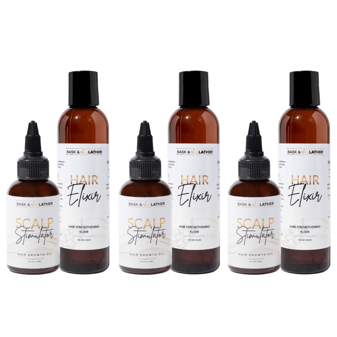 GROW IT AND KEEP IT BUNDLE - 3 MONTH SUPPLY - Bask and Lather Co