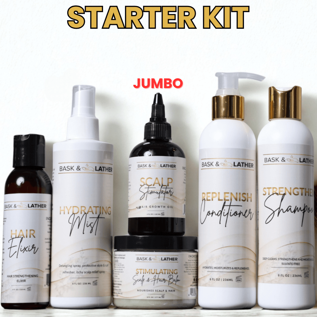 Healthy Hair Starter Kit - Limited Edition - Bask and Lather Co