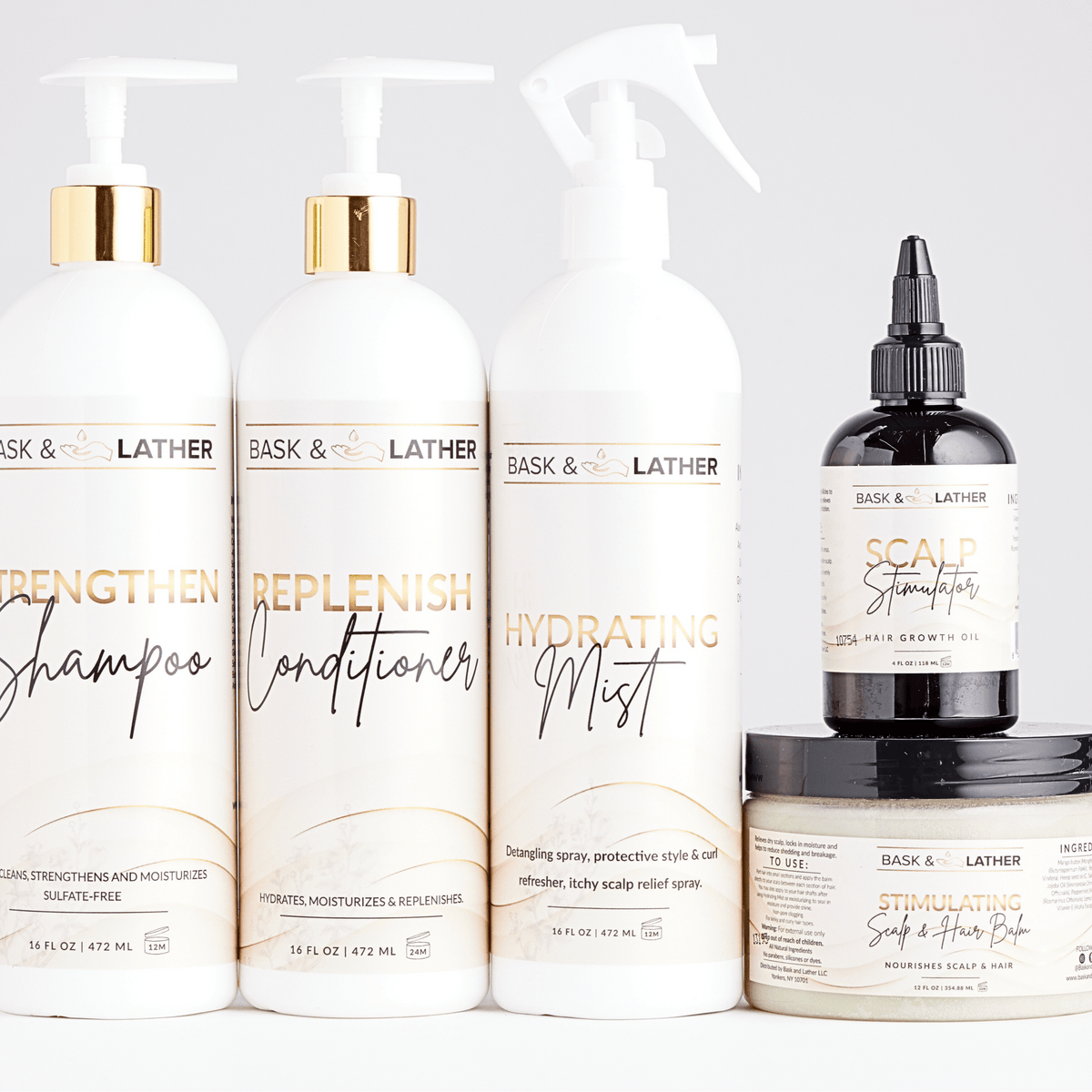 XL Cleanse and Growth Bundle - Hair‑Care Set For Moisture & Hydration