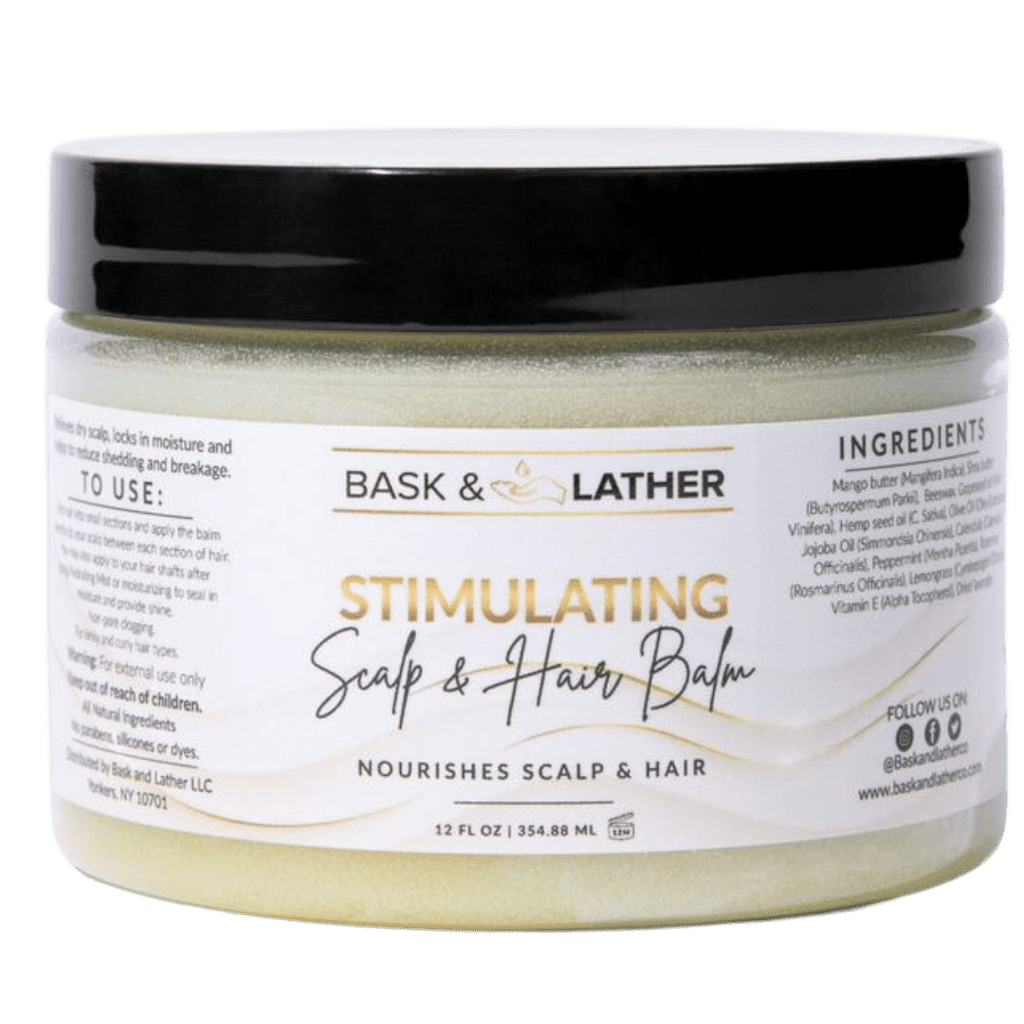 BALM - Stimulating Scalp and Hair Balm - Bask and Lather Co
