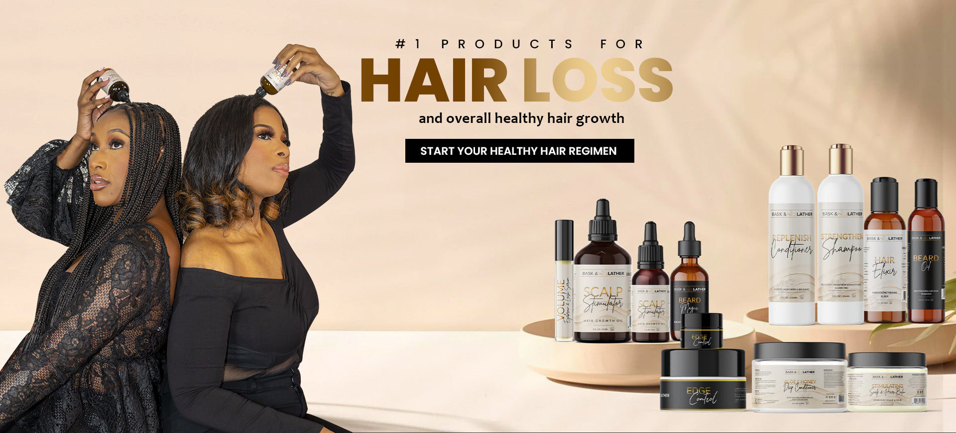 Banner on Natural hair growth solutions for hair loss