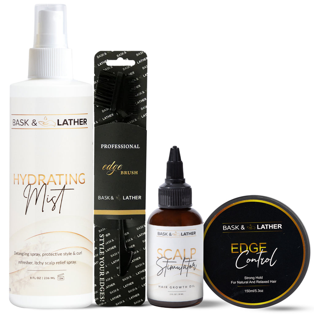 Protective Hairstyle & Edge Growth Bundle - Bask and Lather Co