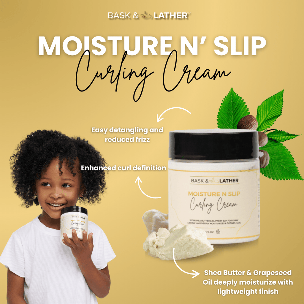 Moisture N Slip Curling Cream - Bask and Lather Co