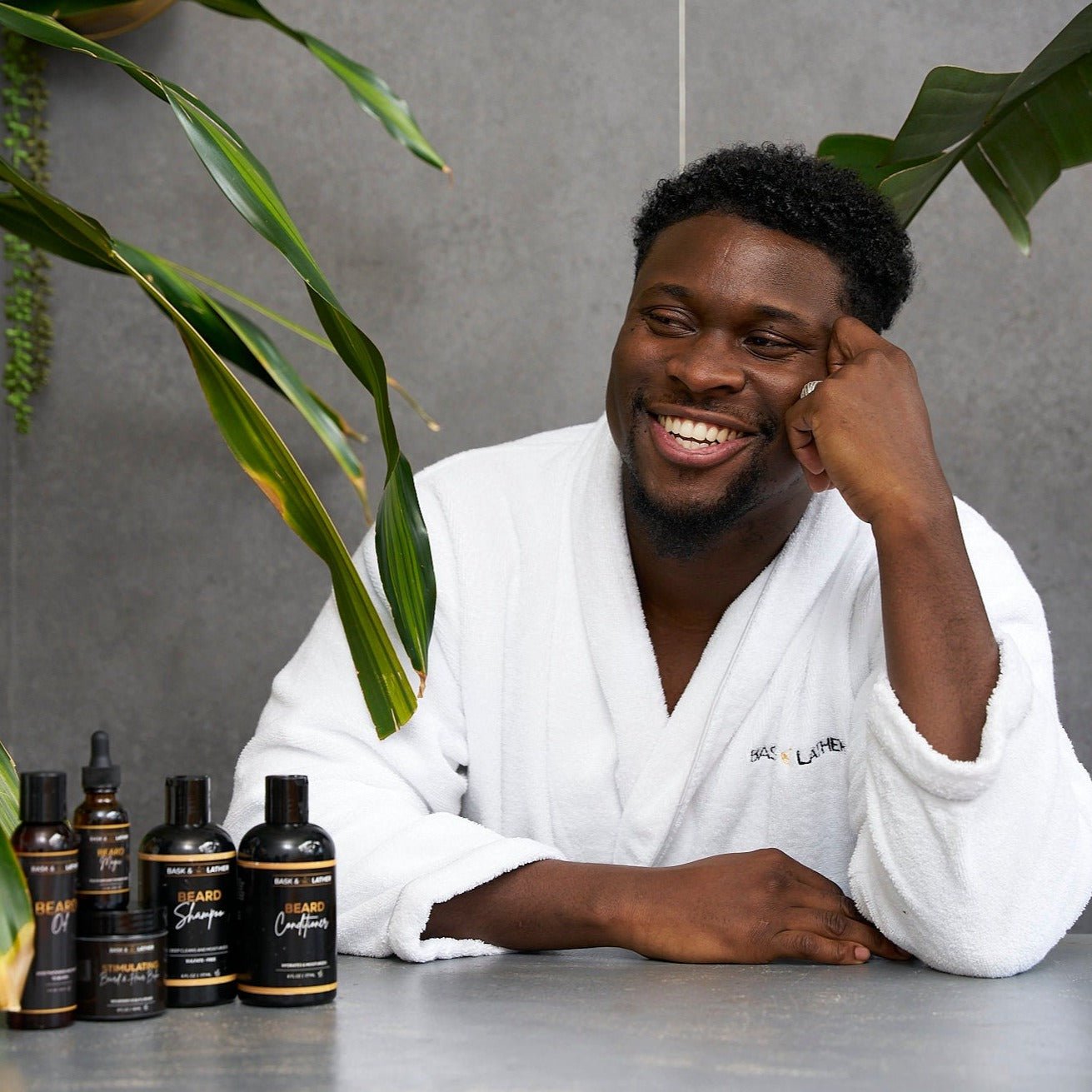 Men’s Healthy Hair and Beard Starter Kit - Bask and Lather Co