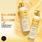 Scalp Balancing Shampoo & Scalp Restoring Conditioner Set - Bask and Lather Co