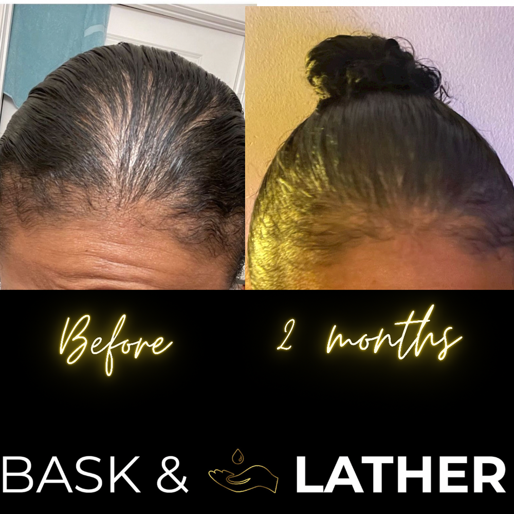 Bask And Lather Before And After