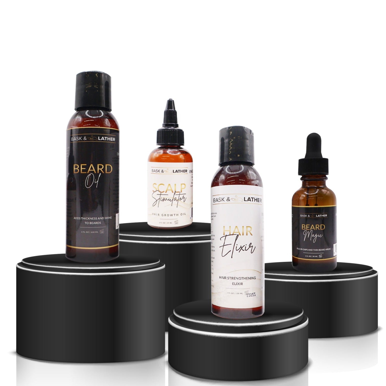 mens' hair and beard growth bundle products