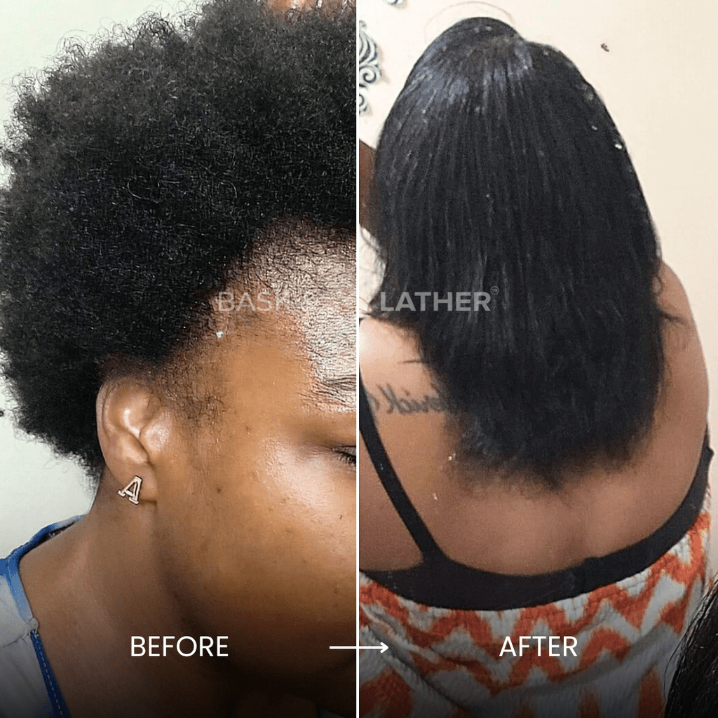 Strengthen & Replenish Shampoo and Conditioner Set - Anti - hair loss - Bask and Lather Co