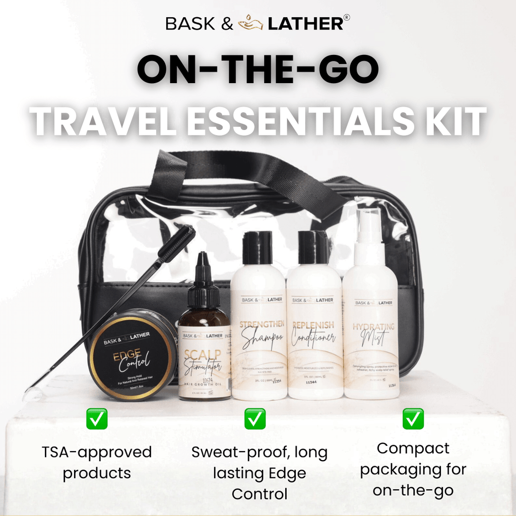 On - The - Go Travel Essentials Kit - Bask and Lather Co
