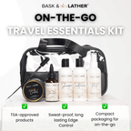 On - The - Go Travel Essentials Kit - Bask and Lather Co