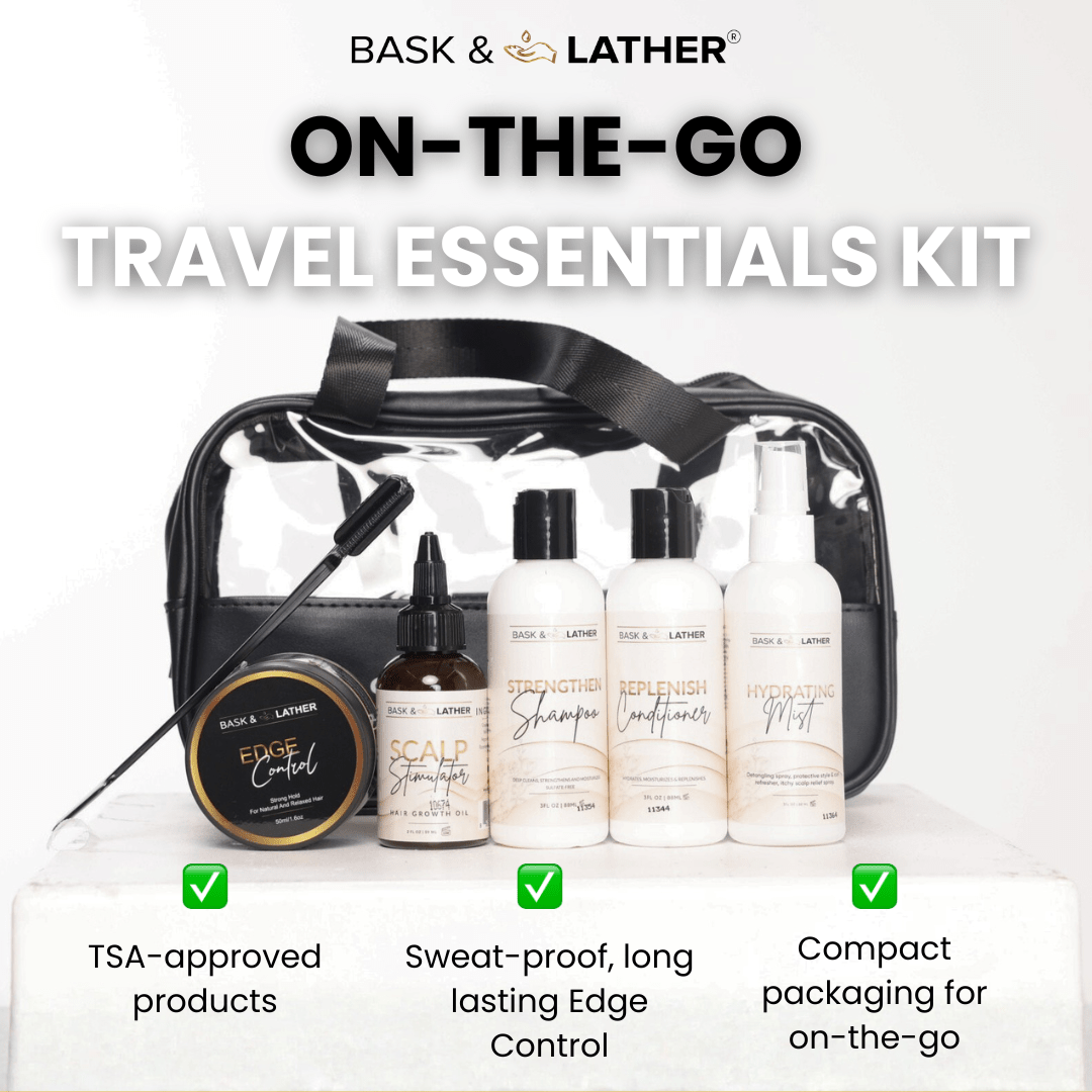On - The - Go Travel Essentials Kit - Bask and Lather Co