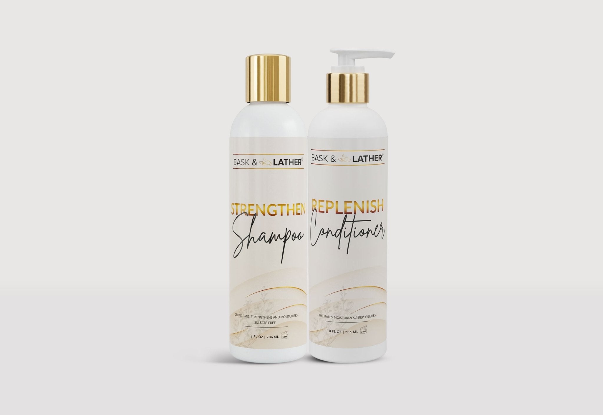 Strengthen & Replenish Shampoo and Conditioner Set - Anti-Breakage image 