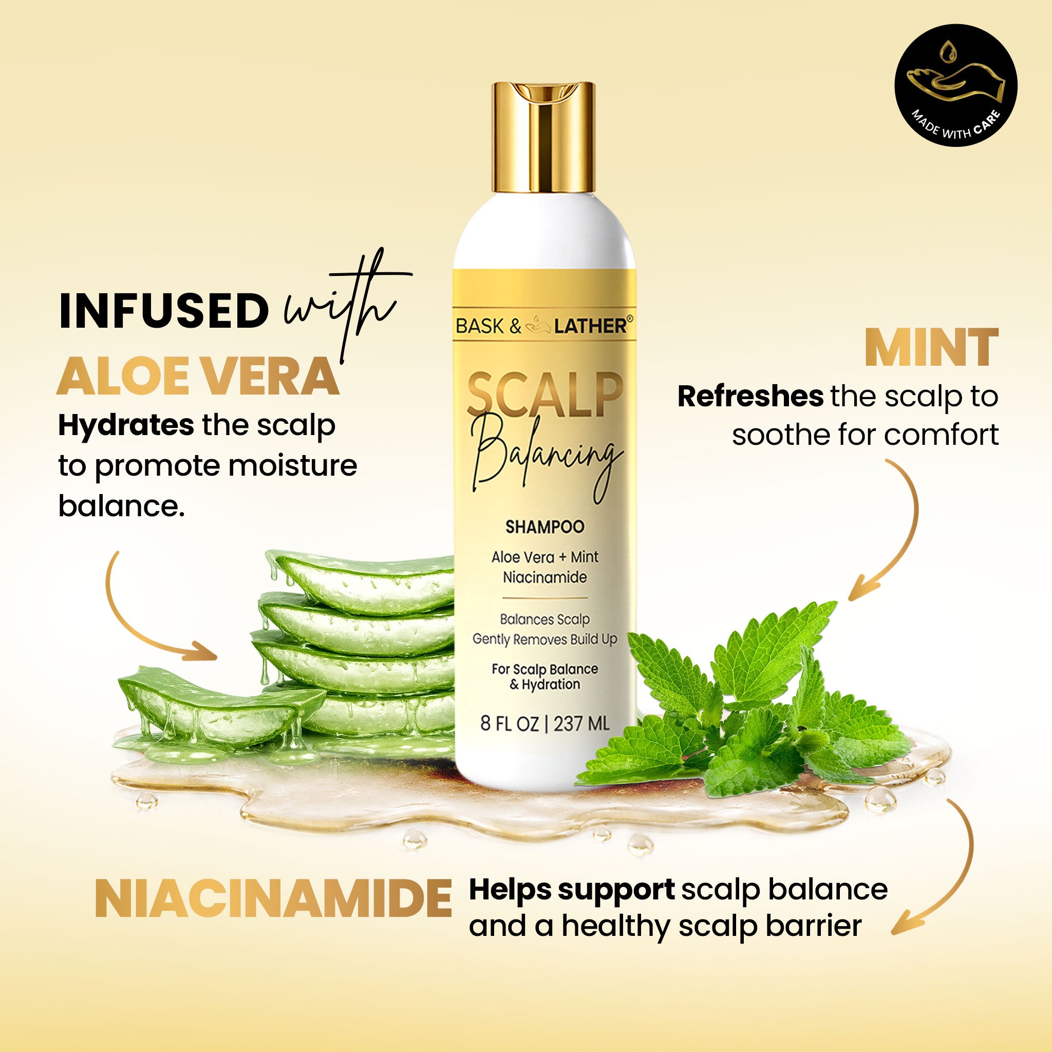 Scalp Balancing Shampoo - Bask and Lather Co