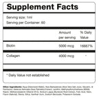 Gro & Glow Liquid Vitamins - 2 Month Supply! - Bask and Lather Co