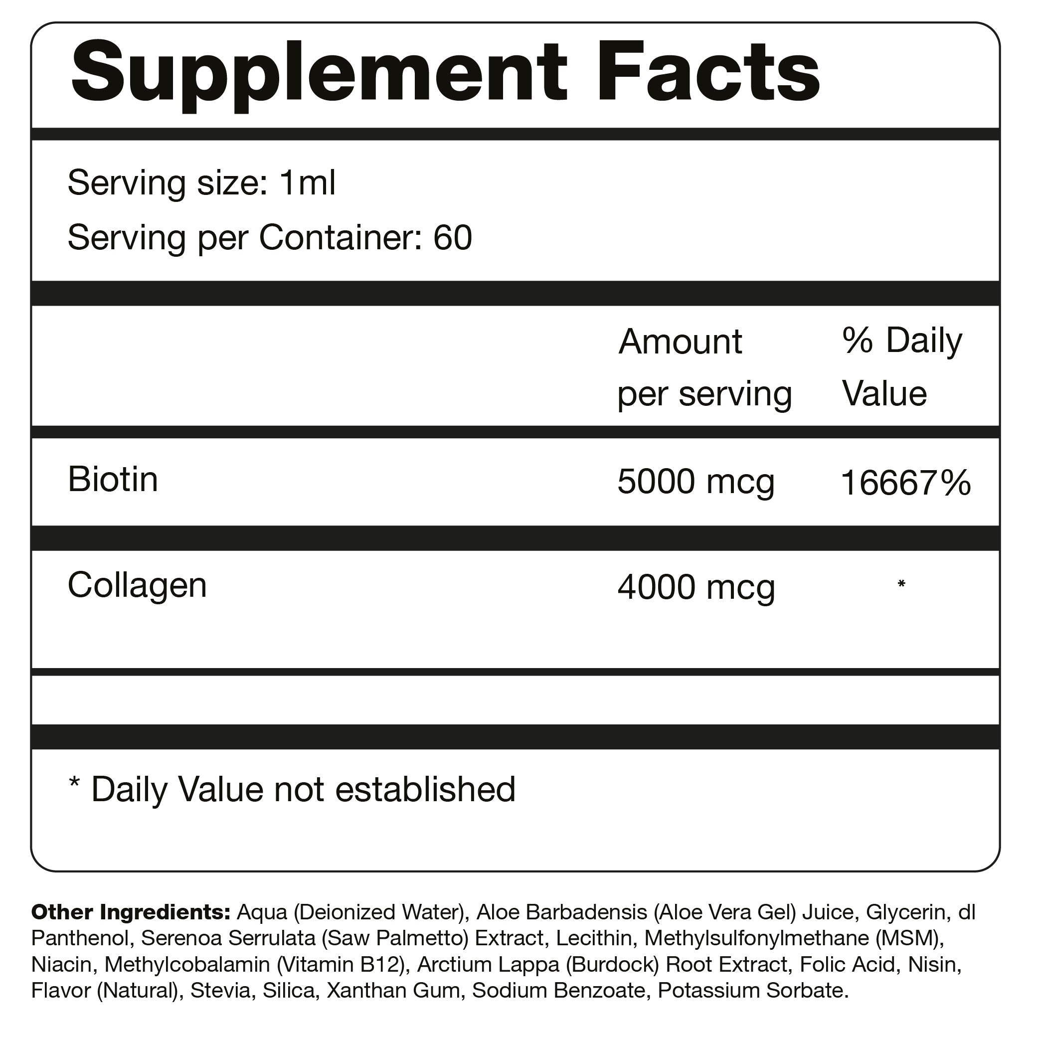 Gro & Glow Liquid Vitamins - 2 Month Supply! - Bask and Lather Co