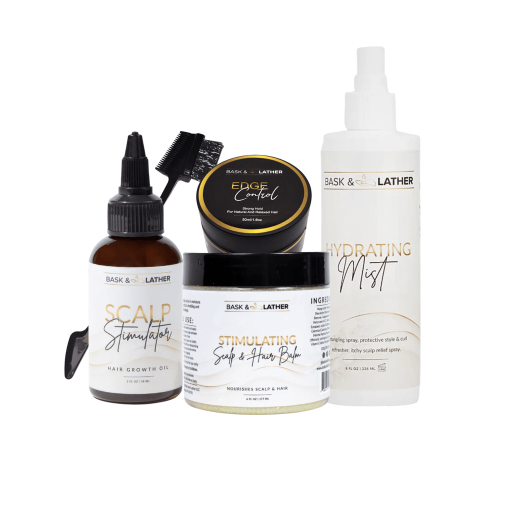 Nurture & Grow - Kids Healthy Hair Bundle - Bask and Lather Co