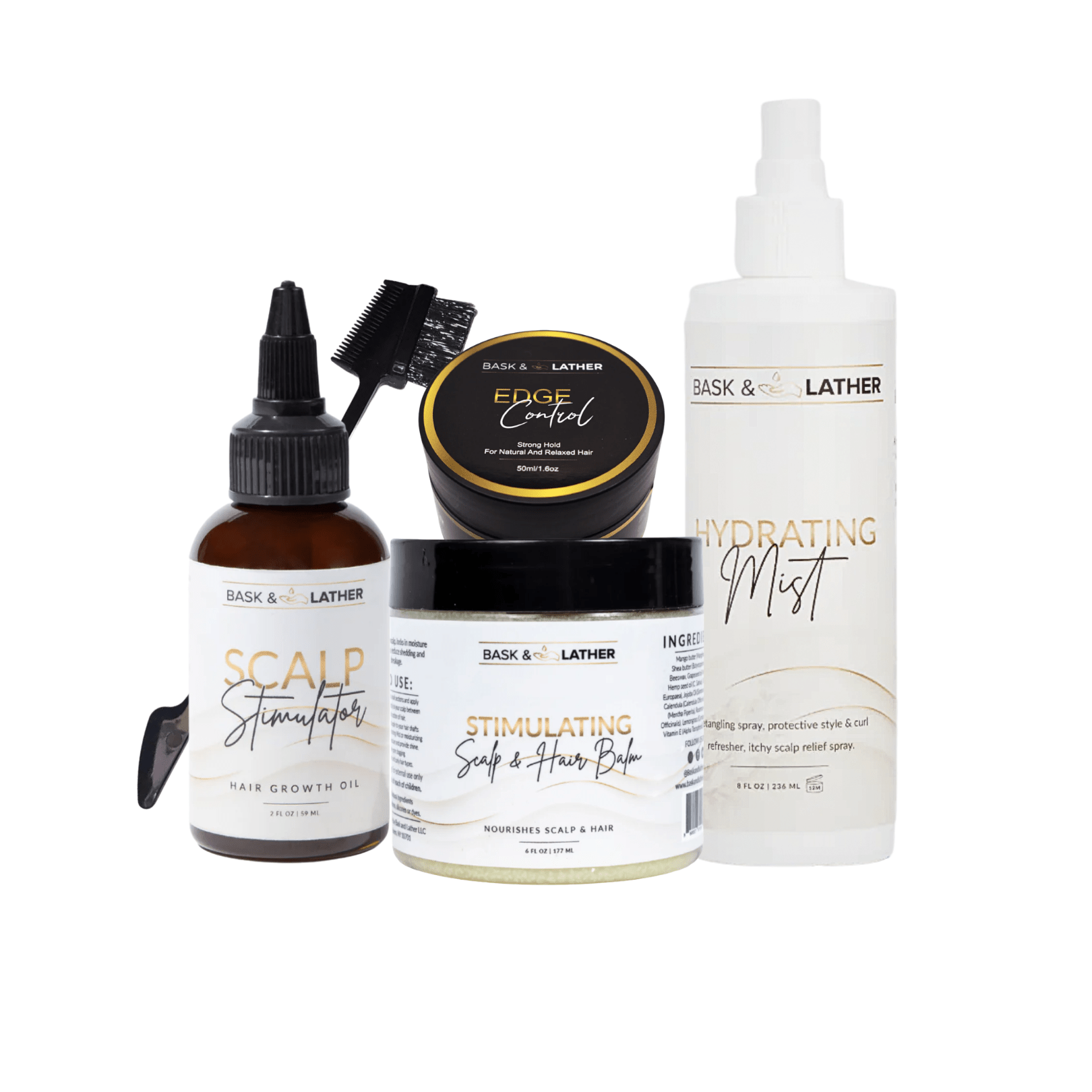 Nurture & Grow - Kids Healthy Hair Bundle - Bask and Lather Co