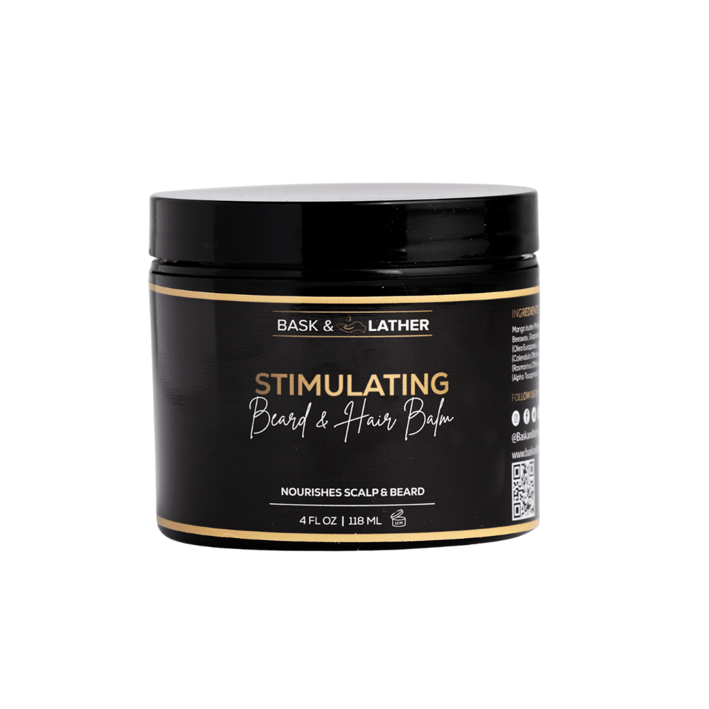 Stimulating Beard and Hair Balm - Bask and Lather Co