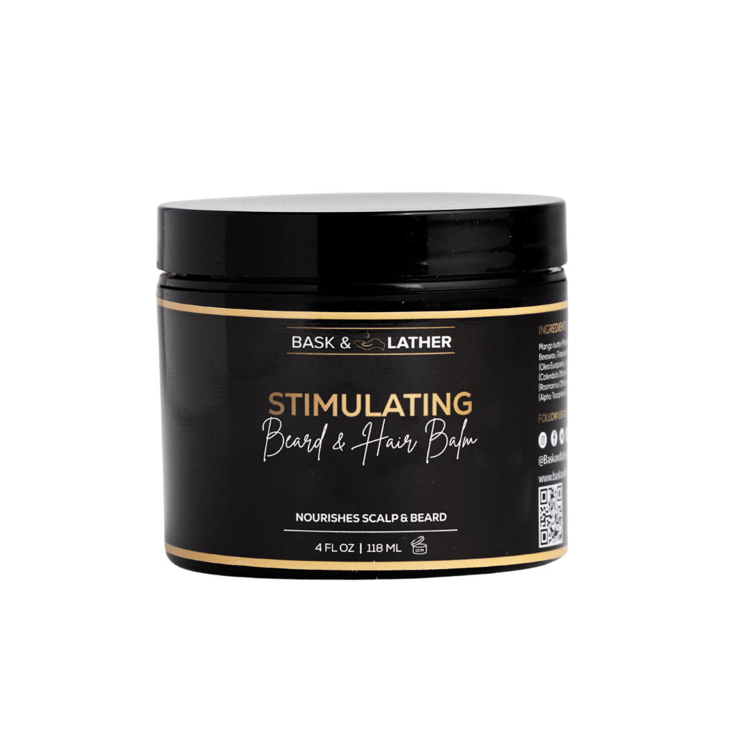 Stimulating Beard and Hair Balm - Bask and Lather Co