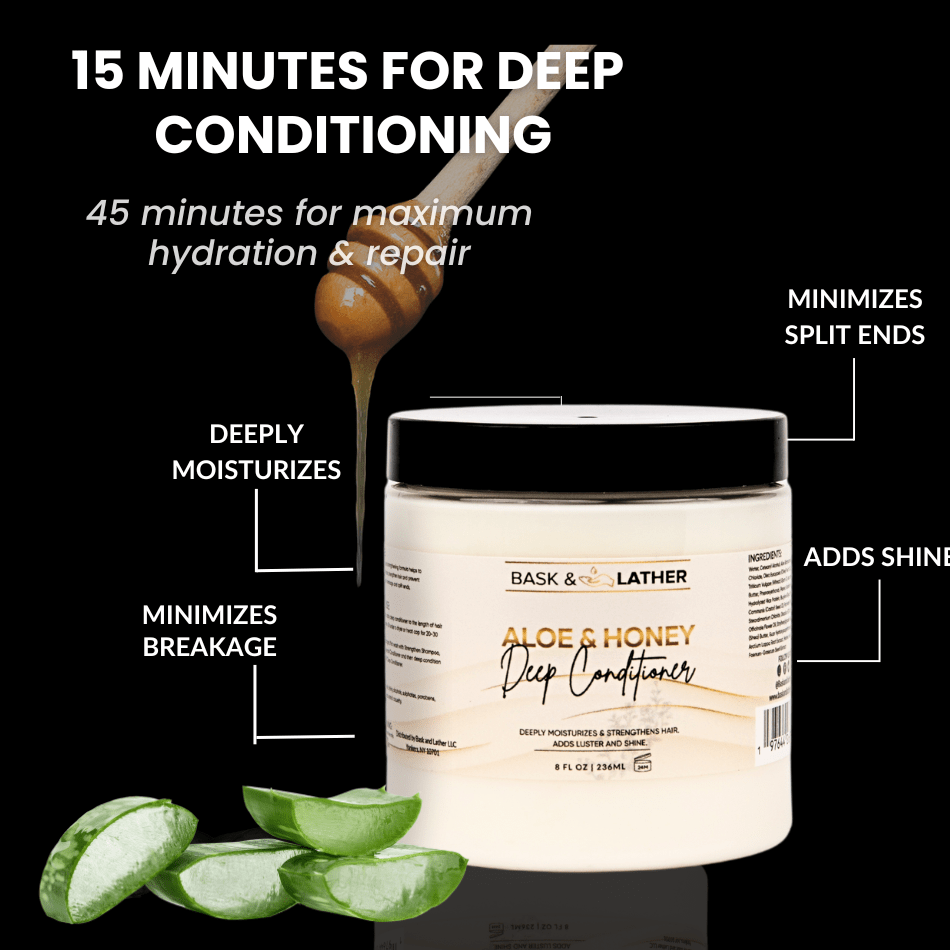 ALOE & HONEY Anti - Breakage Deep Conditioner - Bask and Lather Co