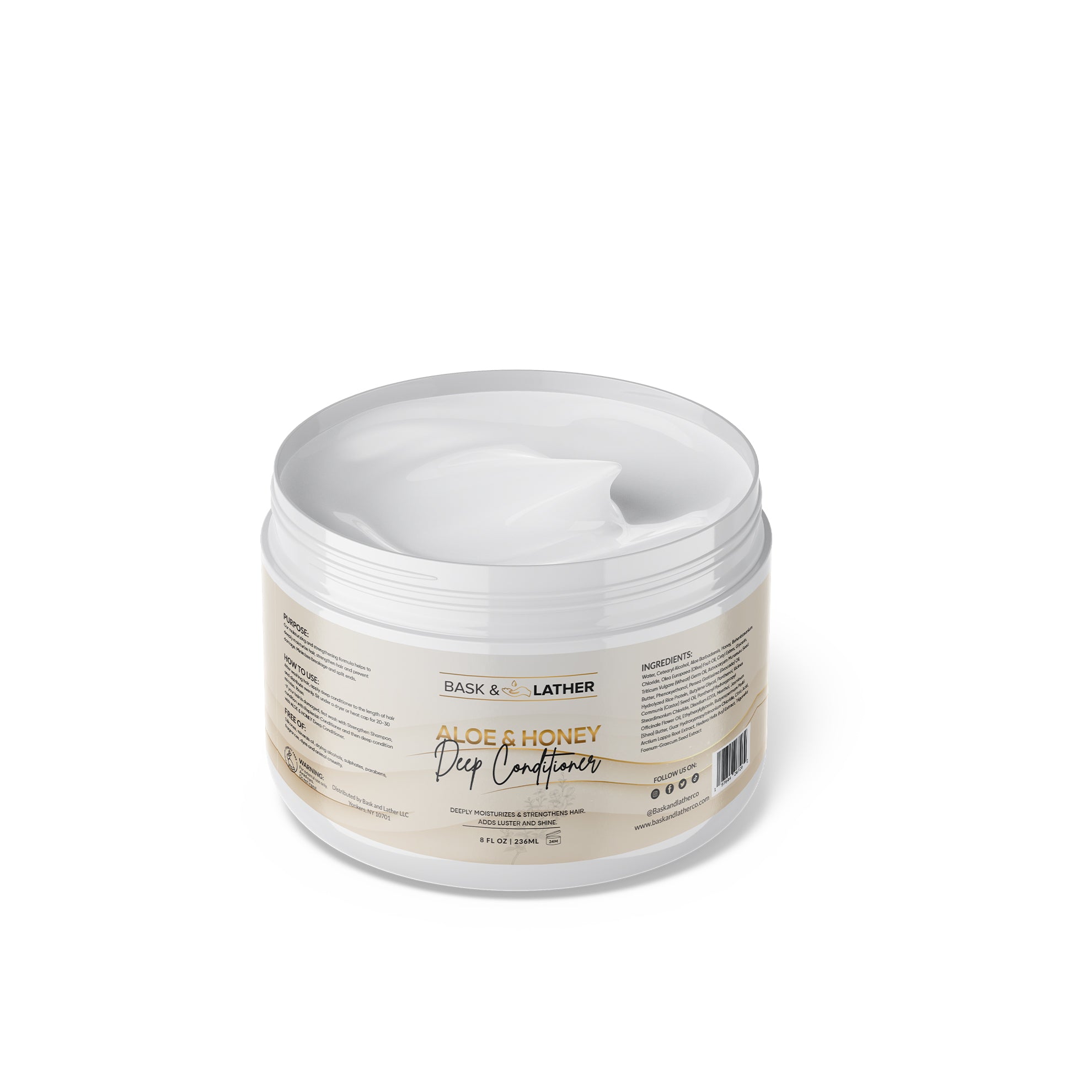 open view of the aloe honey deep conditioner