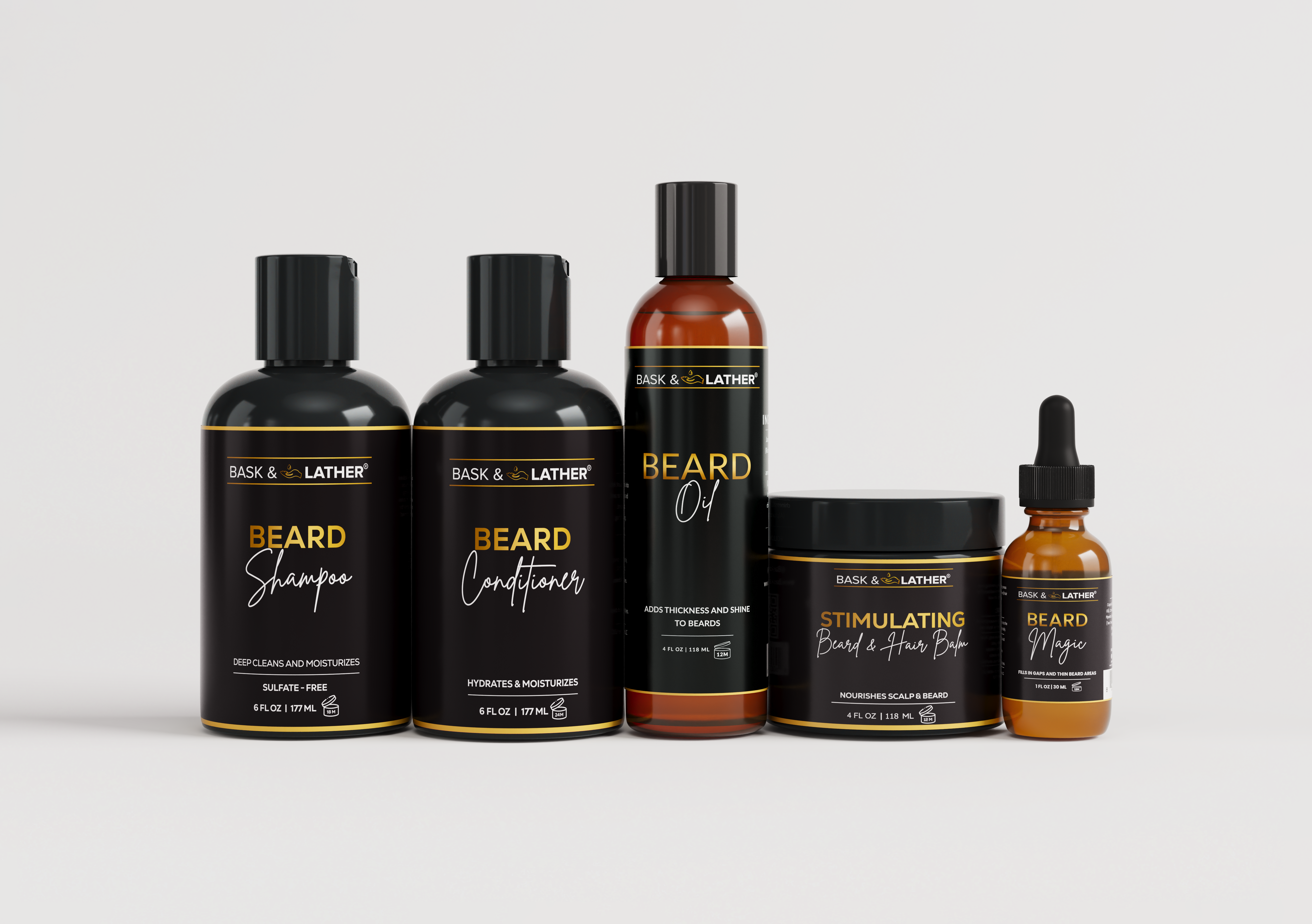 Kit de démarrage pour cheveux et barbe sains pour hommes  image 