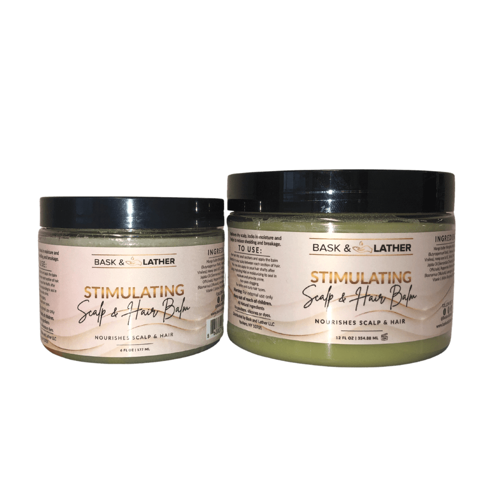 XL BALM - Stimulating Scalp and Hair Balm - Bask and Lather Co
