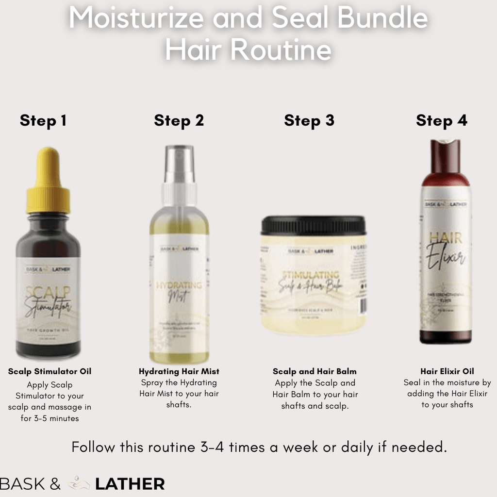 MOISTURIZE & SEAL BUNDLE - Bask and Lather Co